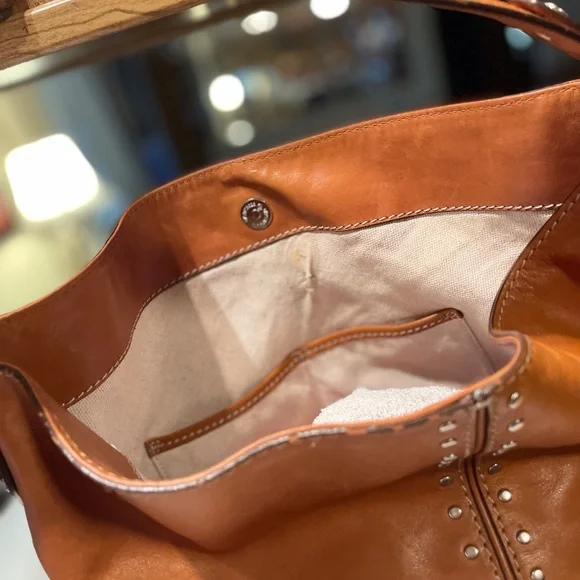 Michael Kors Astor Studded Shoulder Handbag USED - Picture 10 of 16